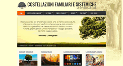 Desktop Screenshot of costellazionifamiliariesistemiche.it
